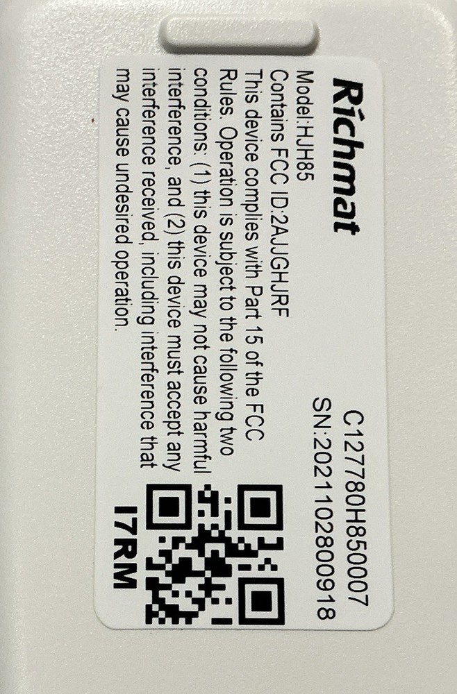 Sleep Function 2.0. Replacement Remote
