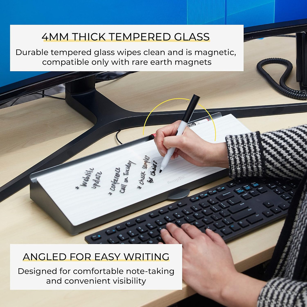 Messagestor Keyboard Write and Store, Desk Organizer, Waves