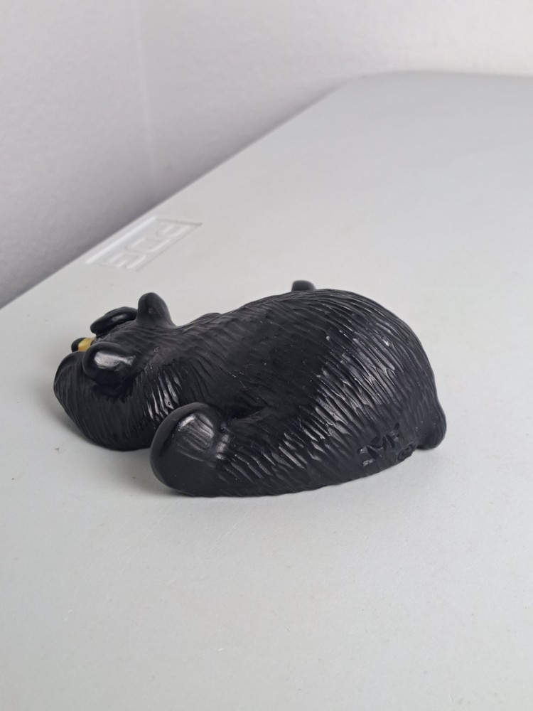 BearFoots Big Sky Carvers Jeff Fleming 'RUBY' Lying Down Resin Bear Figurine