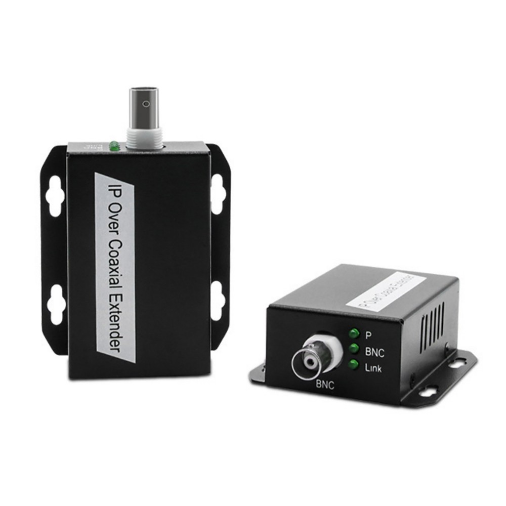 1 Pair Durable Metal Network Rj45 BNC IP Over Coaxial Extender For Elevator