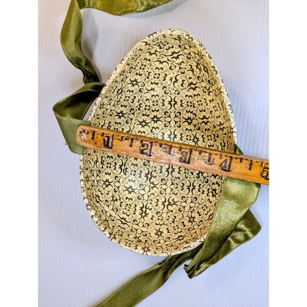 Handmade 6" Papier-Mâché Easter Egg Candy Container
