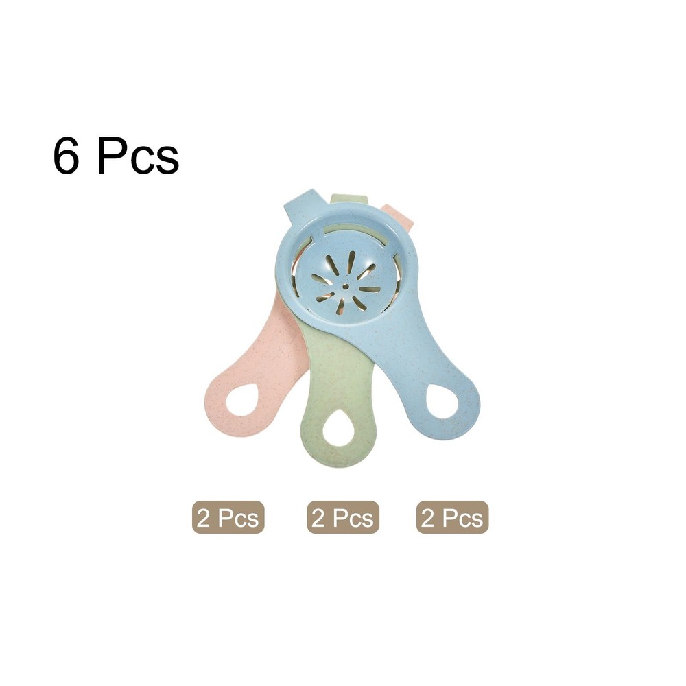 Egg Separator 6 Pcs Plastic Egg Yolk Separator Kitchen Cooking Baking Tool