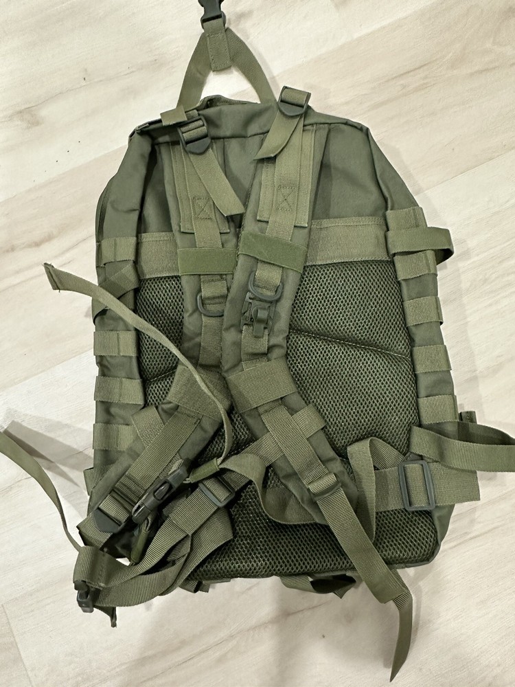 USCCA Military Green Tactical Backpack Adjustable Straps Multi Pocket