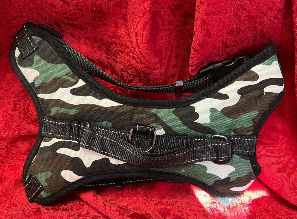 Camouflage Dog Harness ~ No Pull ~ No Choke ~ Adjustable Vest, Easy Control (XL)