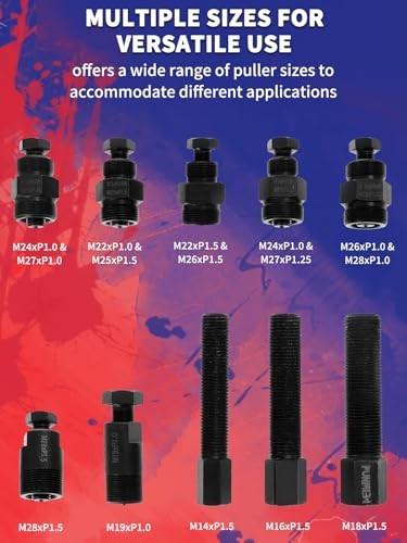 Motorcycle Flywheel Puller Set 10pcs Universal Flywheel Turning Tool for