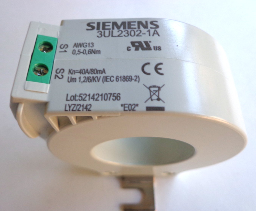 Siemens 3UL2302-1A Current Transformer, Unused!!