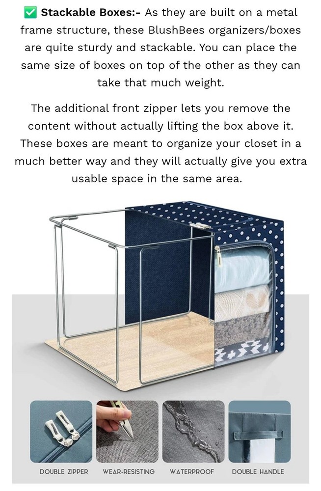 Bush bees Box Clothes Organizer