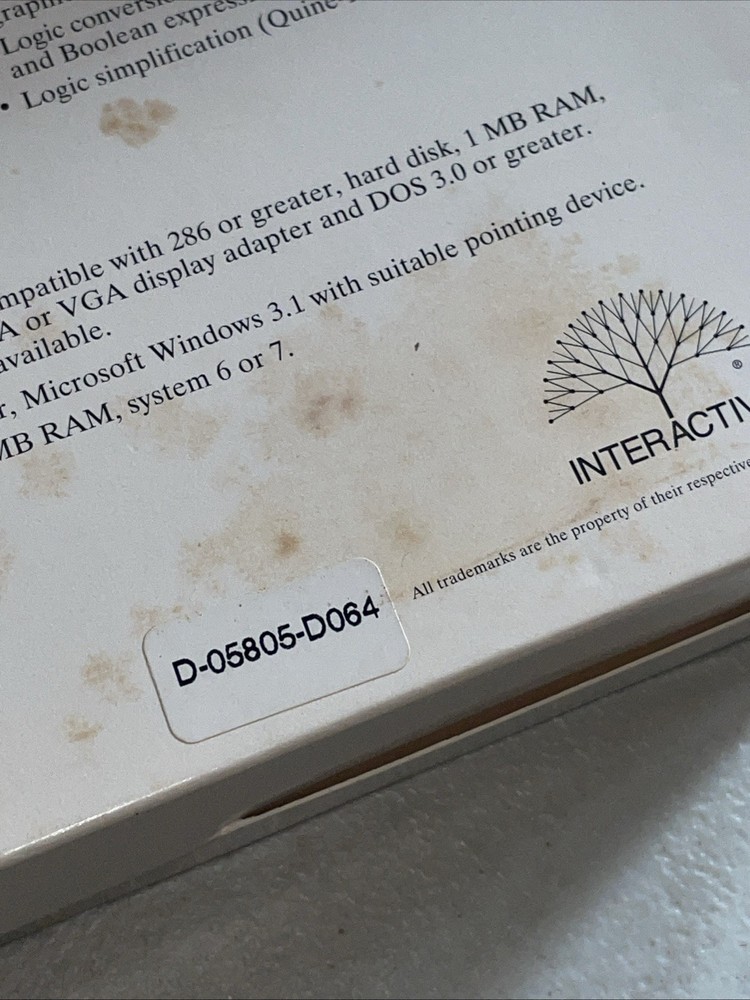 Electronics Workbench 3.0e 3.5" Disks Lab Computer Vintage PC Windows Software