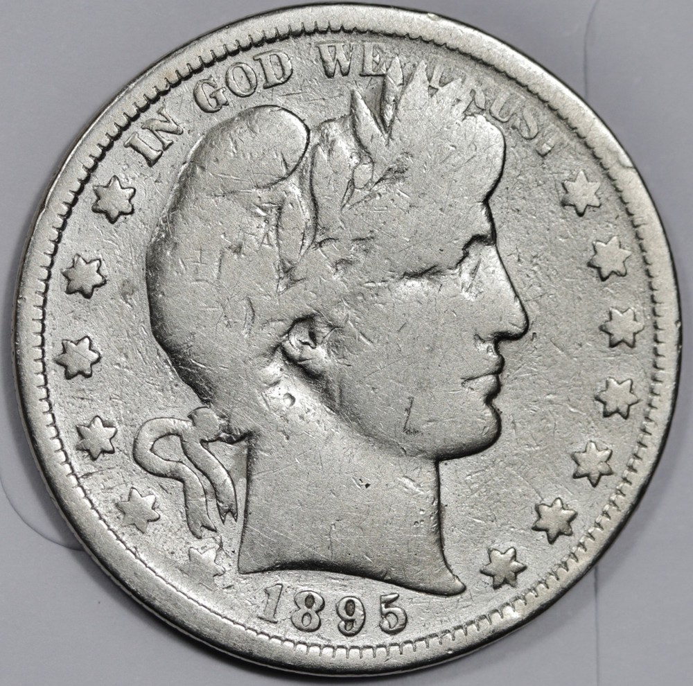 1895-s Barber Half.  VG.  209222
