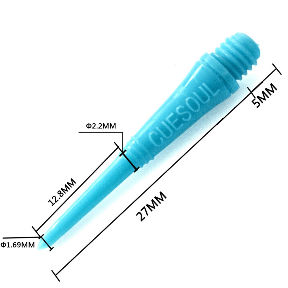 CUESOUL 100 PCS/Set Blue Soft Tip Points For Soft Tip Darts-32mm