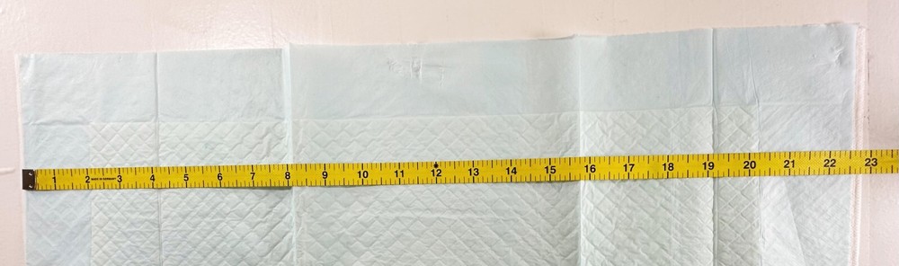 Sheet type Absorbent Bed Protectors White/Blue 90x60 cm