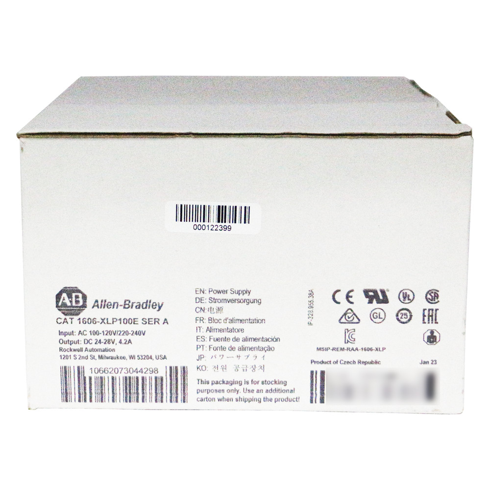 New Sealed 1606-XLP100E SER A Power Supply Allen Bradley