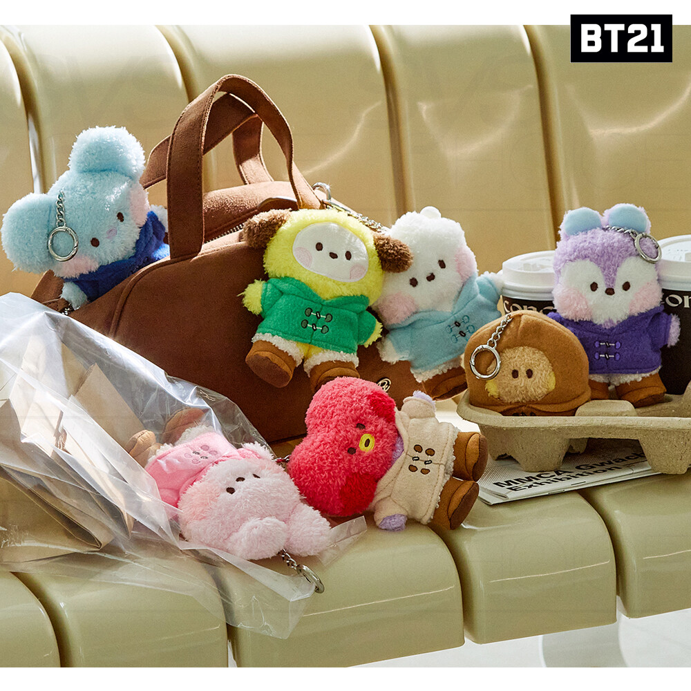 BTS BT21 Official Authentic Goods minini DOLL KEYRING BOOTS EDITION + Tracking#
