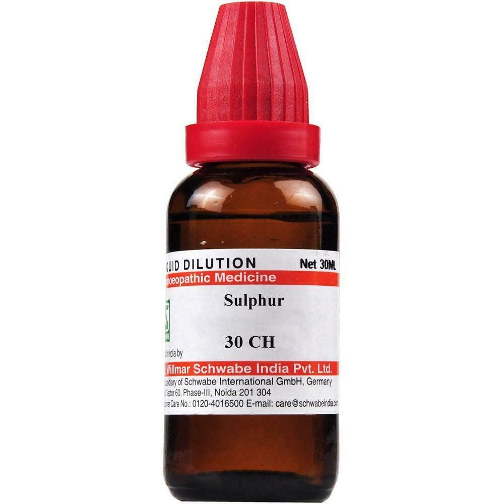 Willmar Schwabe Homeopathy Sulphur (30 ML) (Select Potency)