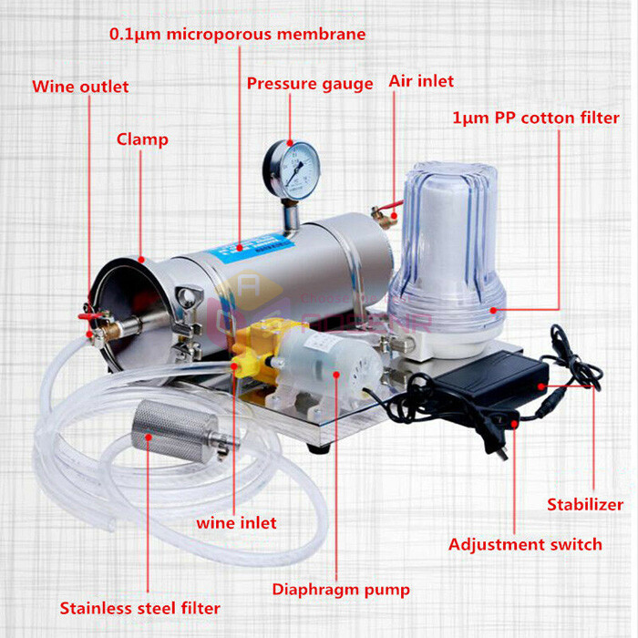 Automatic Wine Filter Ageing Machine Liquor Filtering Machine Brewing Equipment