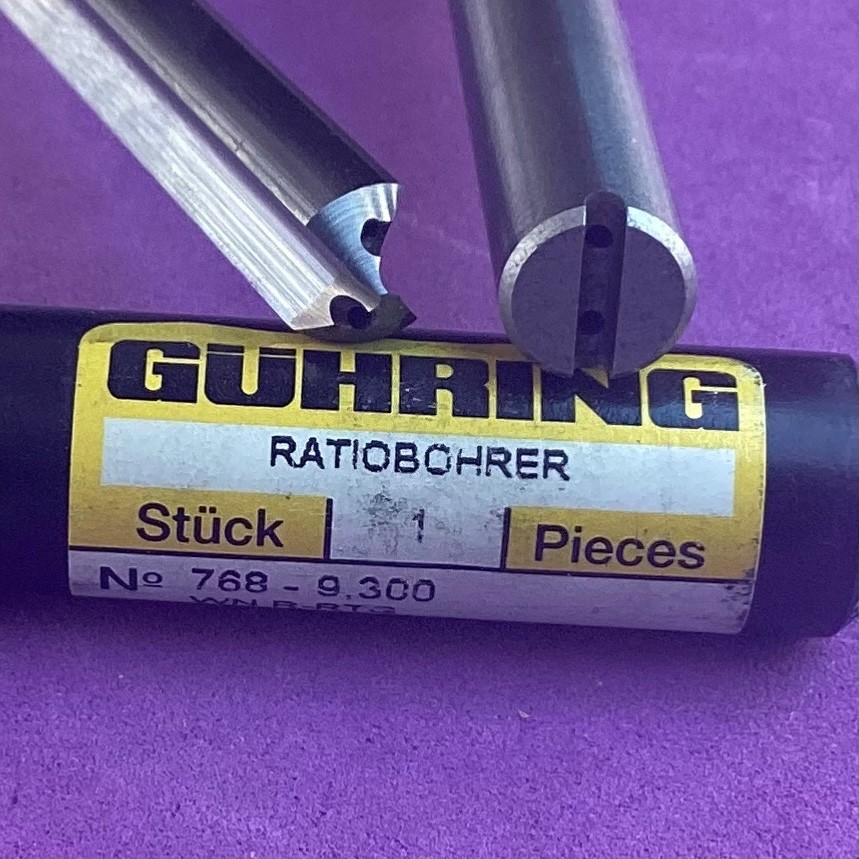 GUHRING 768 - 9.300mm Solid Carbide Coolant Fed Drill🎯Machinist