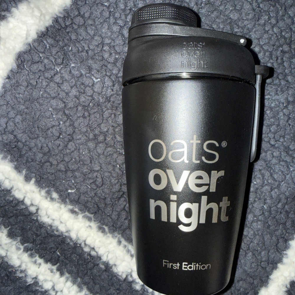 Oats Overnight BLACK Metal Shaker. •••First Editon•••