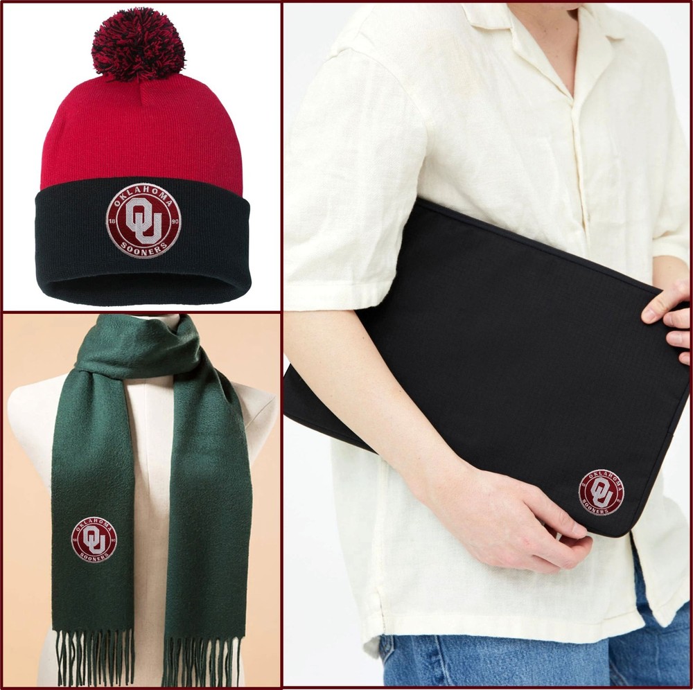 Oklahoma Sooners NCAA Team Logo Iron On Patch - Sew Patch - Embroidered Patch