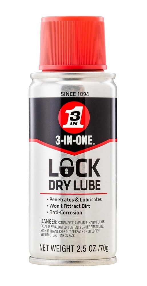 3-IN-ONE Lock Dry Lube 2.5 OZ