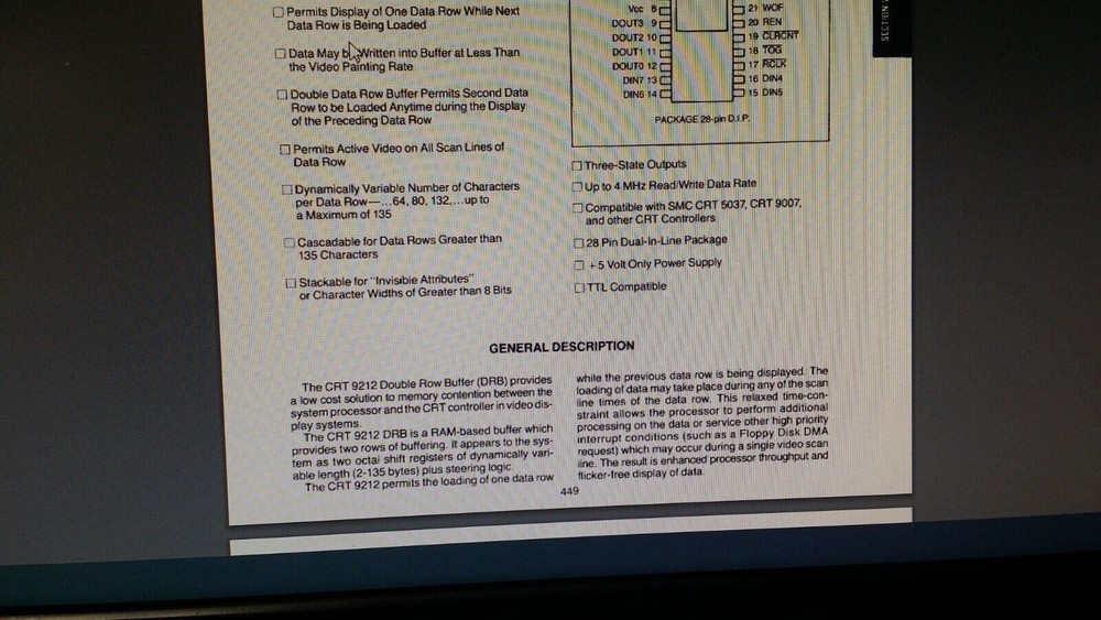 (1 PC) CRT9212 SMC Buffer Amplifier, MOS, DIP28