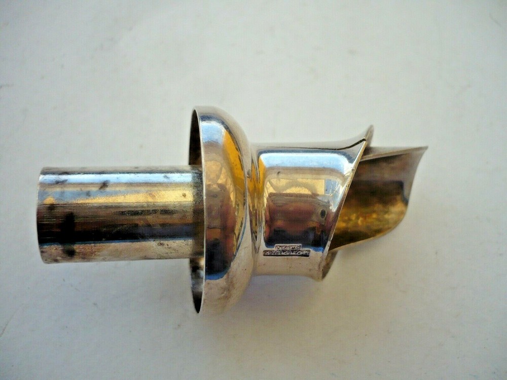 SWEDISH SILVER PLATED OPTIC MEASURE MARKED Sweden