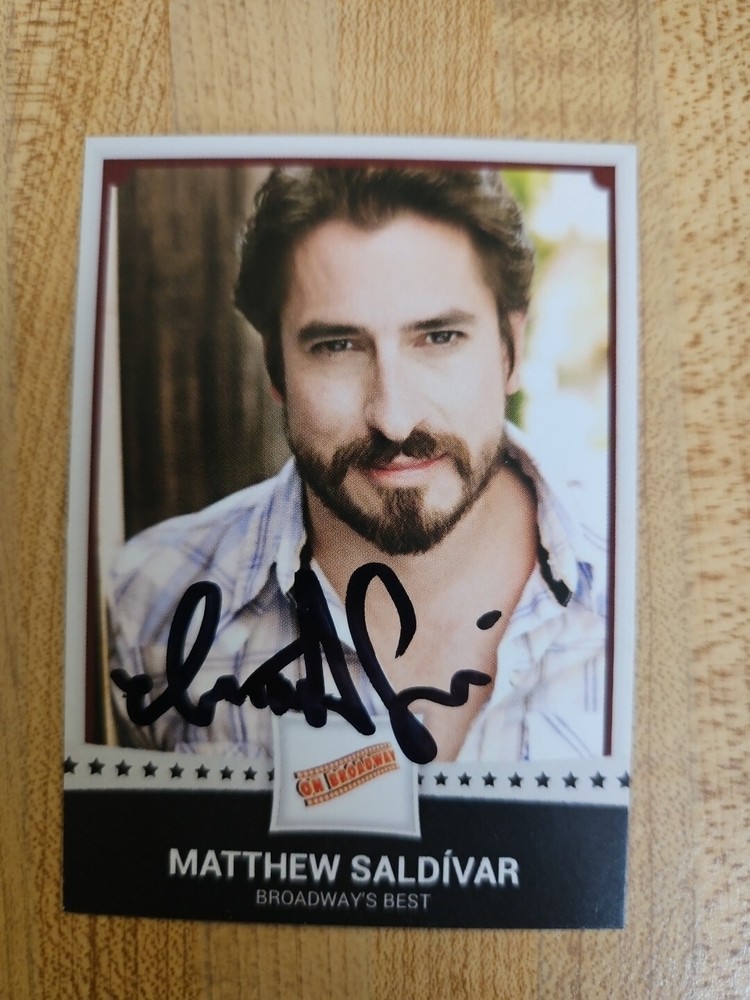 Matthew Saldívar Custom Signed Card - Broadway's Best