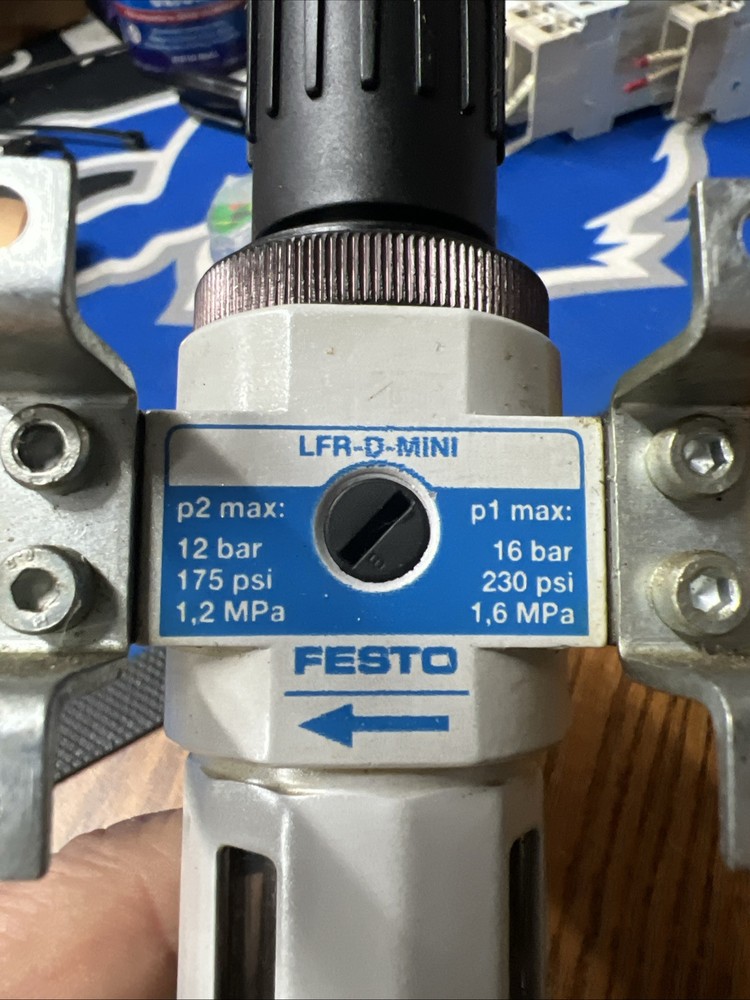 FESTO LFR-D-MINI FILTER REGULATOR, With FESTO Gauge