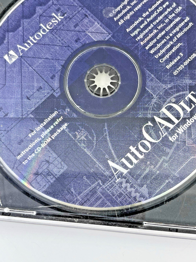 VTG AutoCadlt For Windows 95 Cd And Floppy Disk Bundle