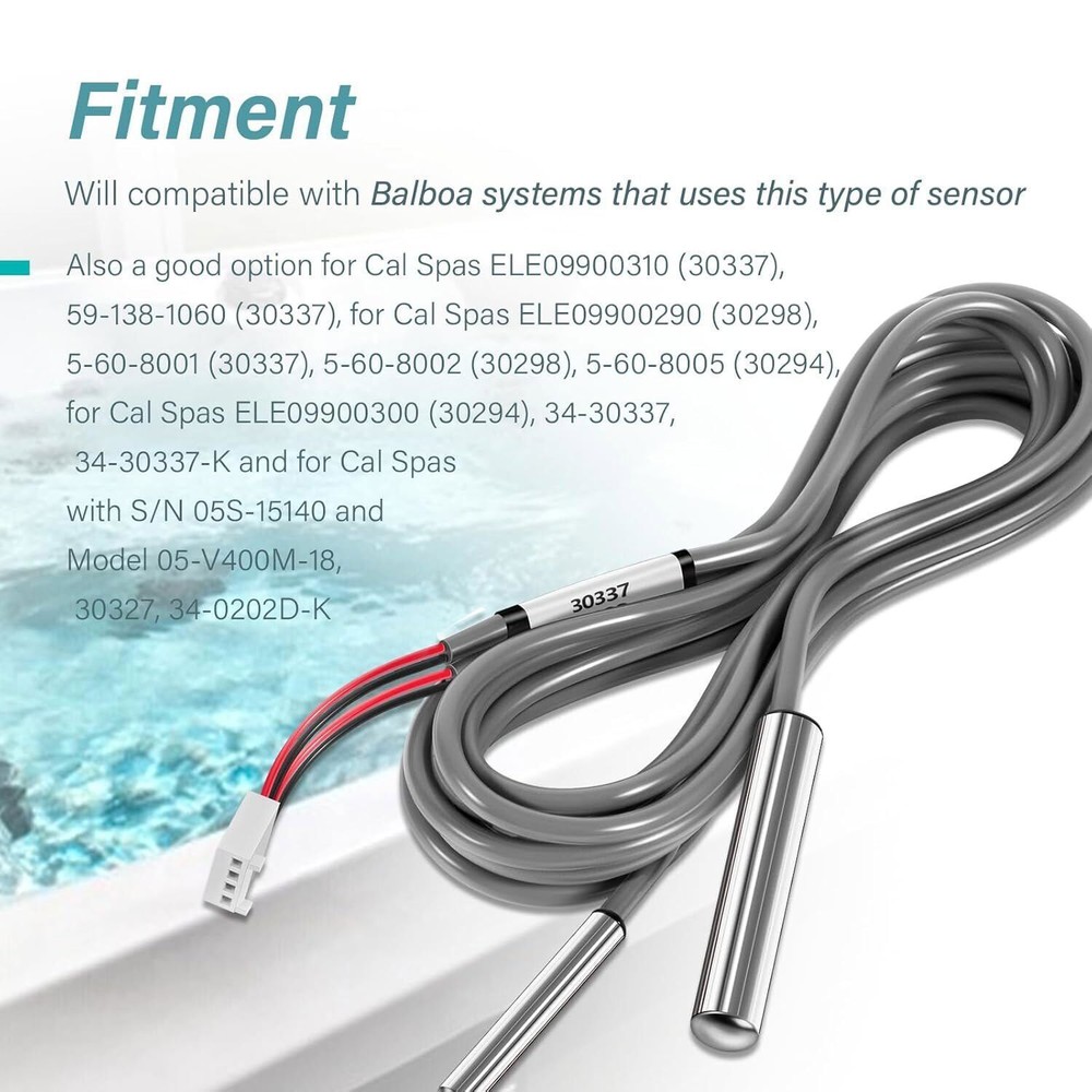 25-175-0337 Sensor Assembly with Temp and Hi-Limit Sensor Replace for Balboa