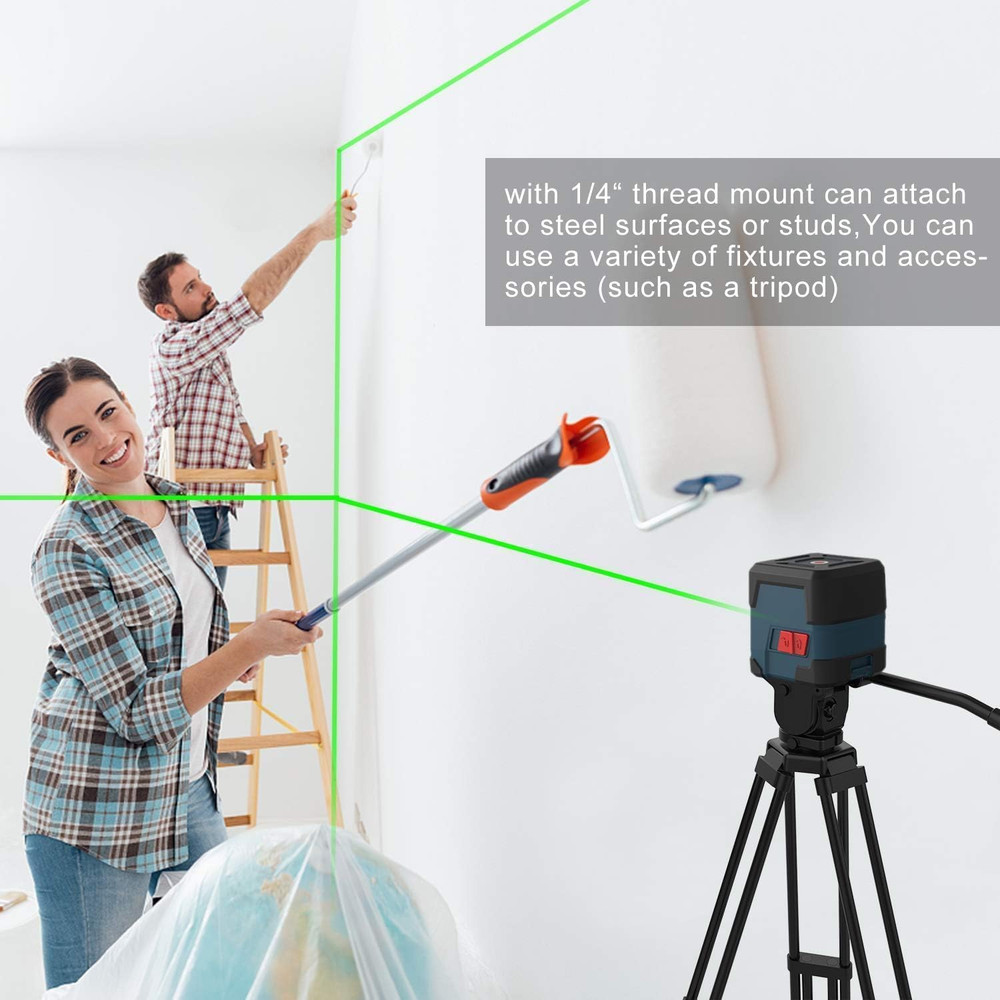 Laser Level, Cross Line Laser with Self-Leveling, Vertical and Horizontal Line,
