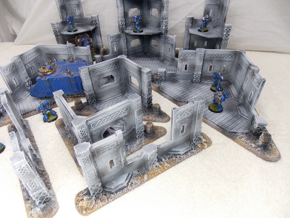 WARGAMING TERRAIN PAINTED, MEGA BUNDLE SET OF 9 PIECES