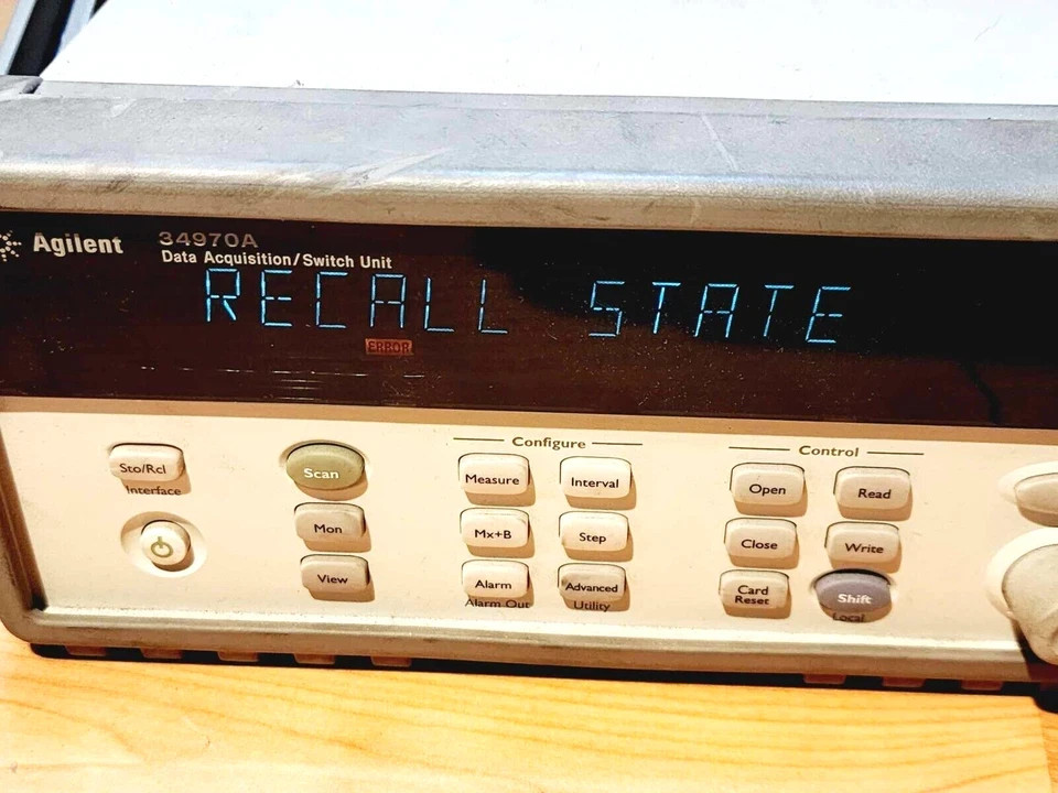 *UNTESTED BUT POWERS ON* AGILENT 34970A DATA ACQUISITION/DATA LOGGER SWITCH UNIT
