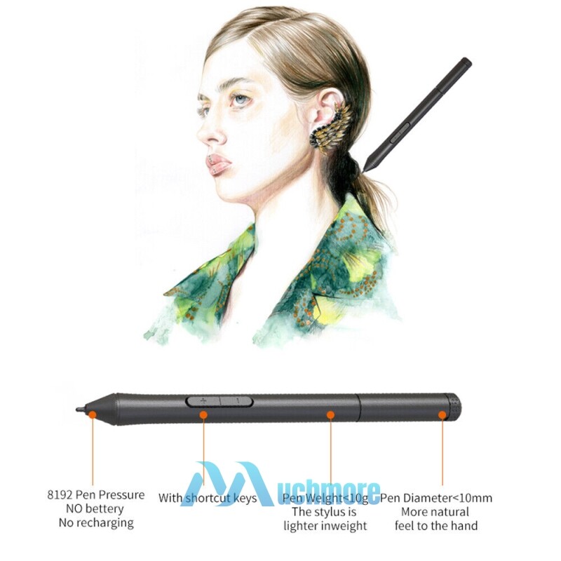 Digital Graphic Drawing Tablet with Screen Pen Display 22 Shortkey VIN1060 Plus