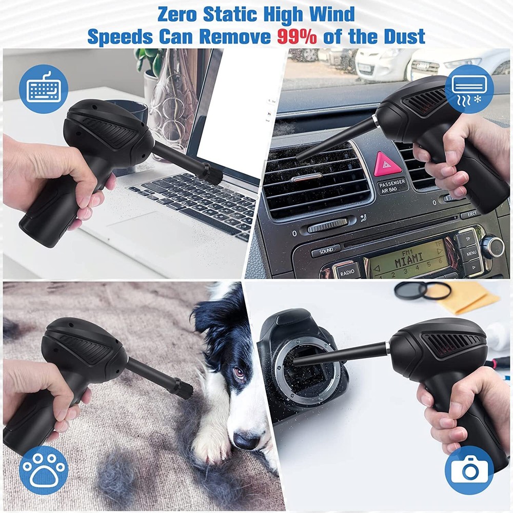 Electric Mini Air Duster Blower for Computer Keyboard Macbook Air Pro Cleaning