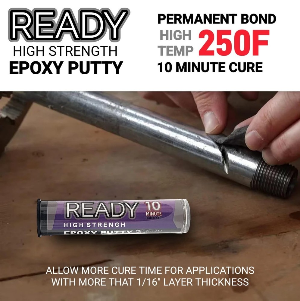 2oz Epoxy Putty with 10-Minute Set Time - Strong, Versatile & Durable