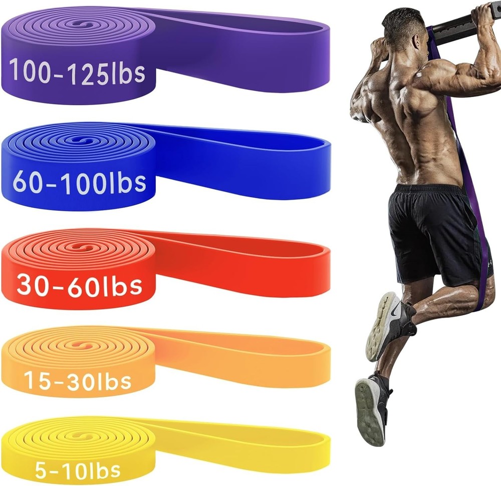 Durable Pull Up Assistance Bands for All Skill Levels - Includes Storage Bag