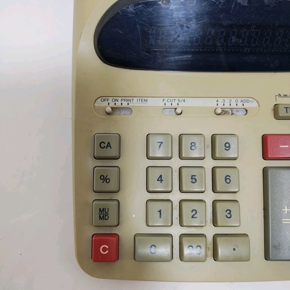 Casio FR-2650A Printing Electric Calculator Tested And Working
