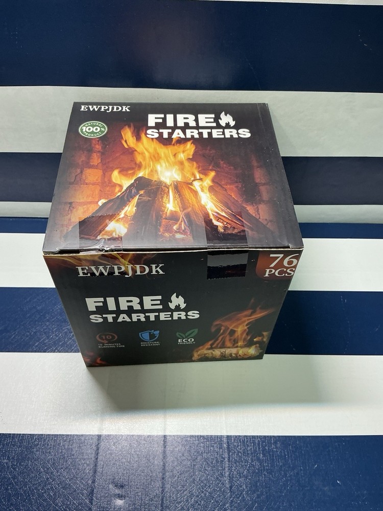 Fire Starters,  76 Pcs, 100% All Natural