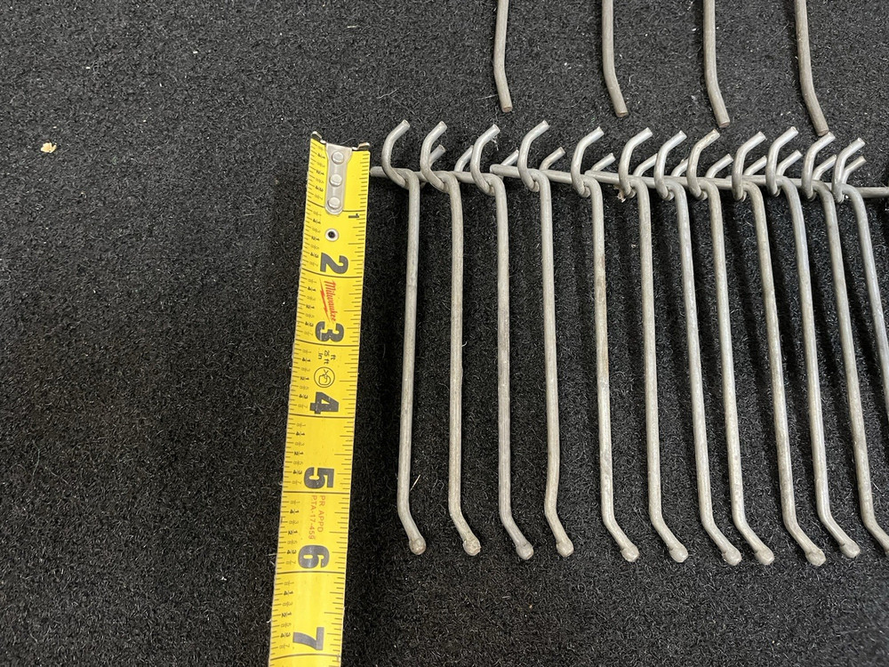 Peg Board hooks used -20 Pieces 6" and 9"