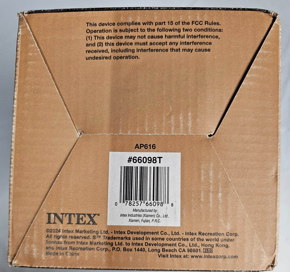 Intex TPU Cot Camping Sleeping Mat with Hand Held Mini USB Pump