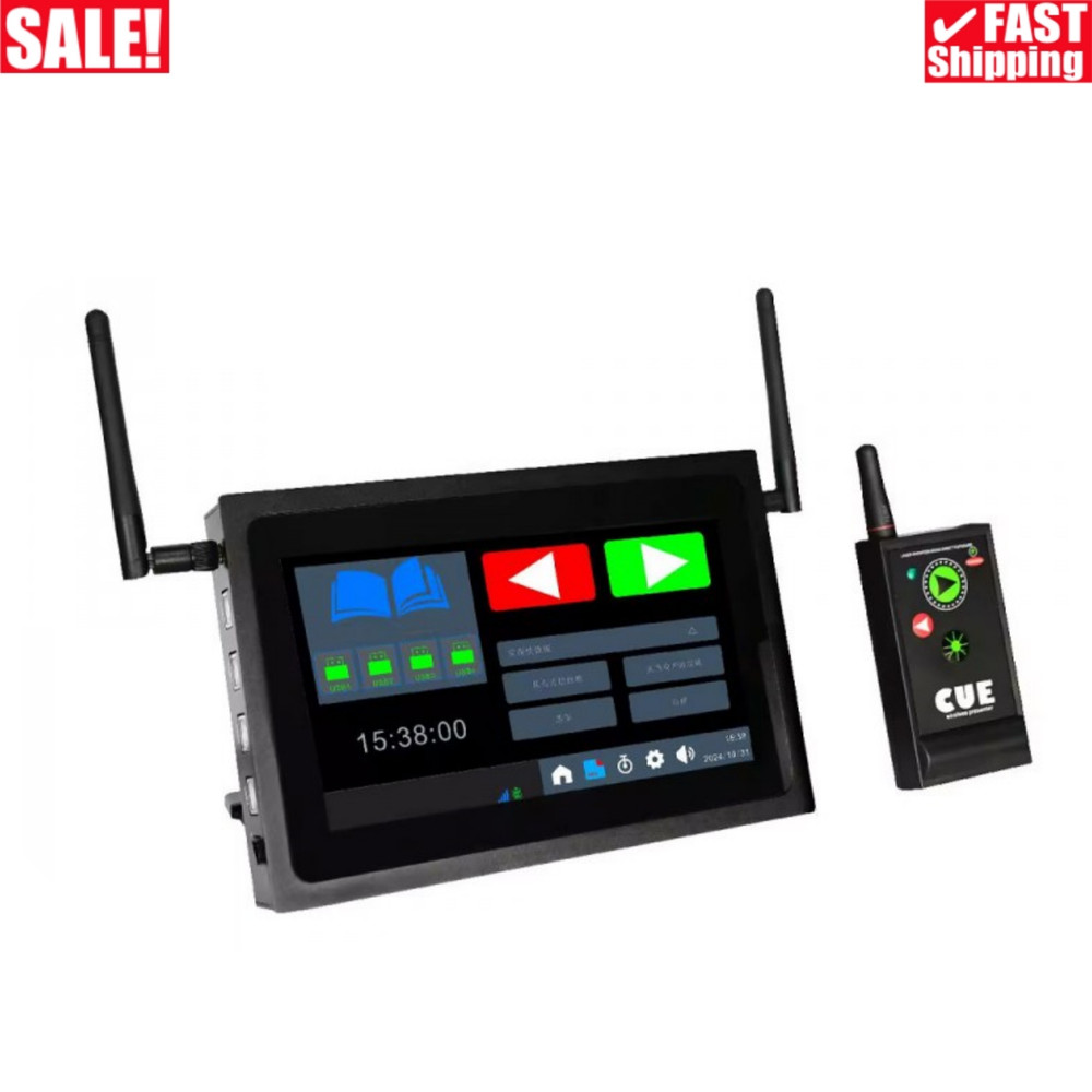 CUE PLUS Wireless Presentation Controller Advanced Timer PPT Remote Controller