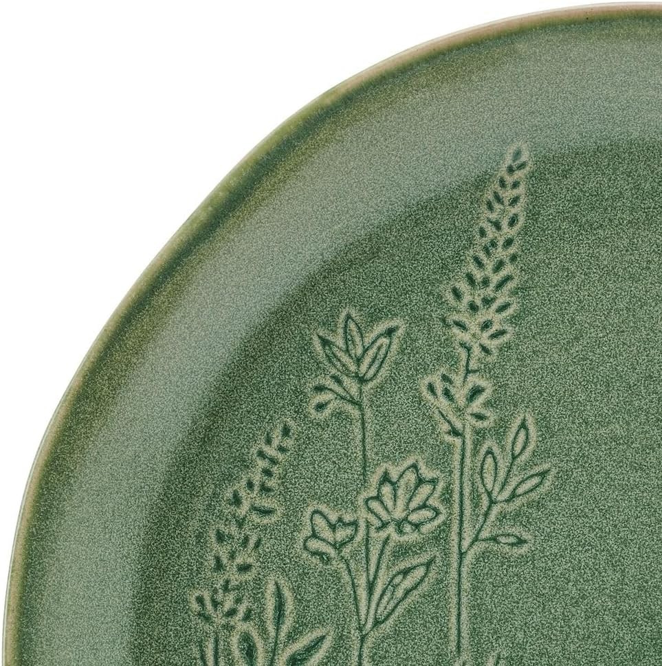 Carrie 12 Piece Dinnerware Set Service for 4 Green