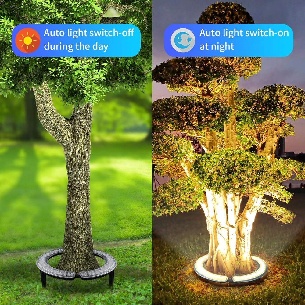 32 LED Solar Landscape Tree Lights 12W