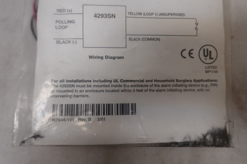 Ademco 4293SN Alarm System SIM Serialized Interface Module - NOS