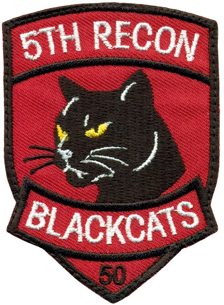 USAF 5th RECONNAISSANCE SQUADRON – 5TH RECON BLACKCATS PATCH