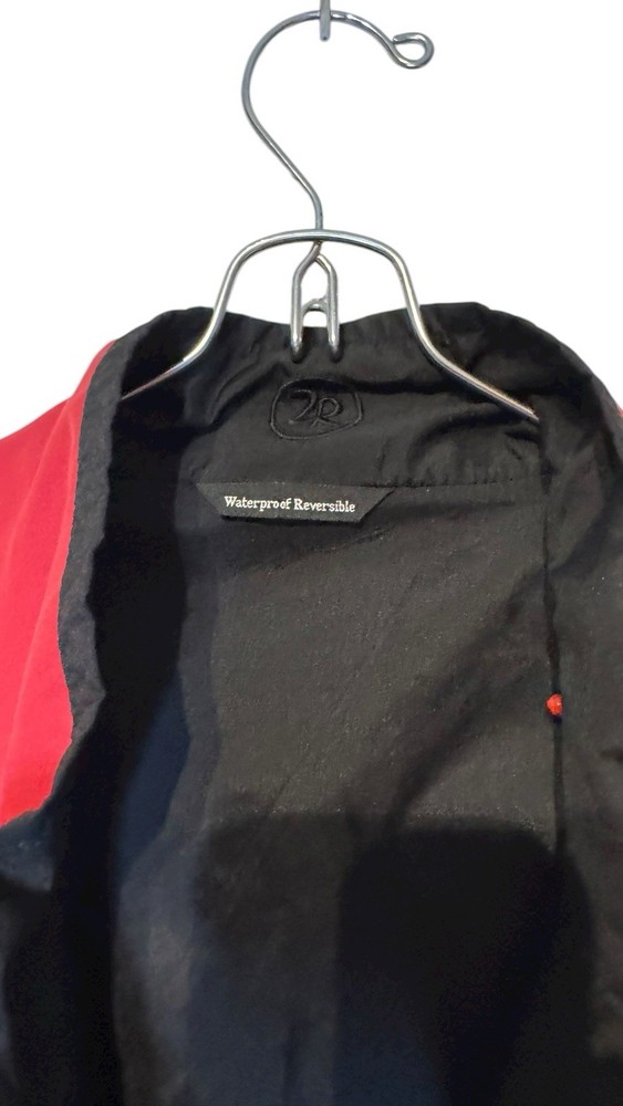 Zero Restriction Men Jacket 1/4 Zip Pullover Waterproof Reversible Red Black XL