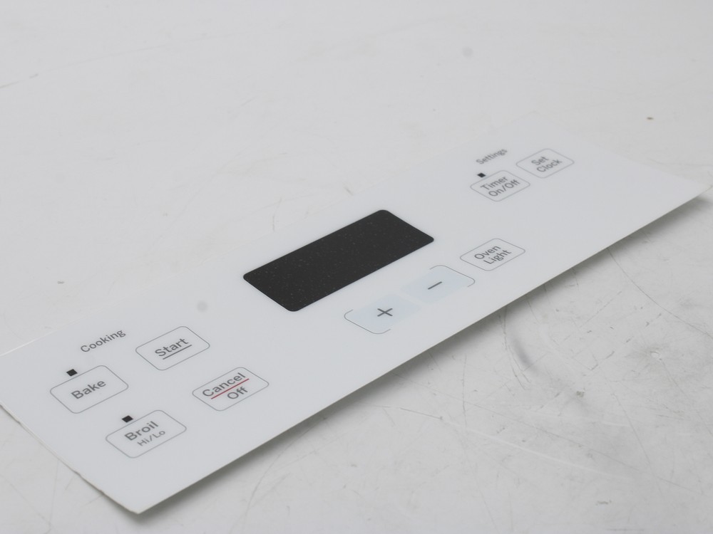 WB07X21378 GE Range Control Panel - White OEM WB07X21378
