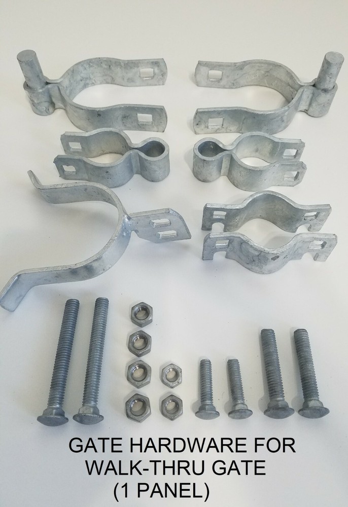 1-3/8 x 2-3/8 WALK-THRU GATE HARDWARE (1 PANEL)