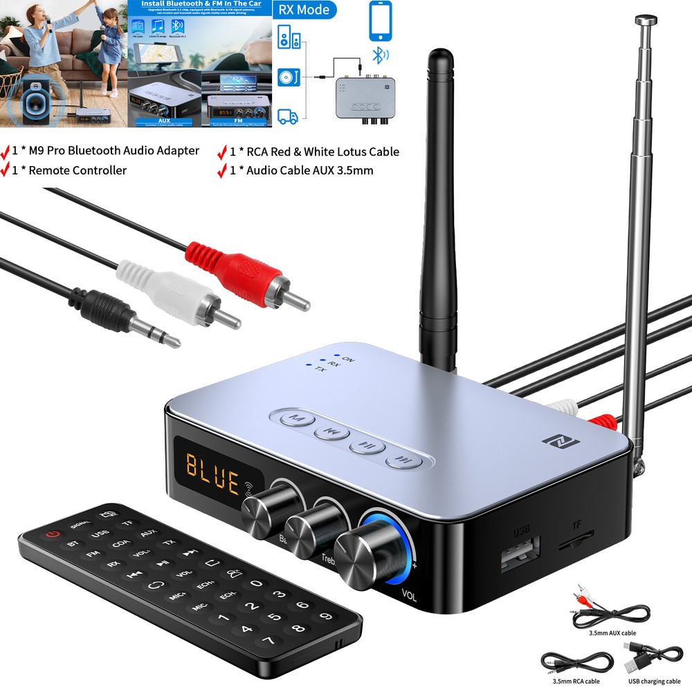 Bluetooth Audio Adapter Transmitter Receiver -Bluetooth 5.1 Transmitter Receiver