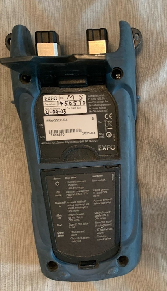 EXFO PPM-350C-VZ1 Power Meter